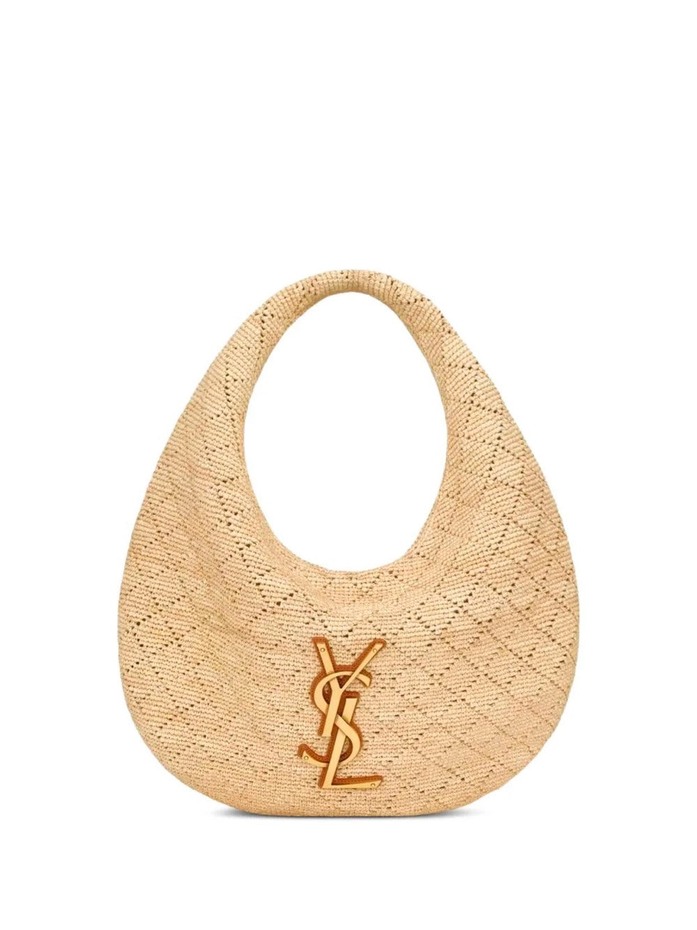 Saint Laurent Women `Icare` Raffia Hobo Bag