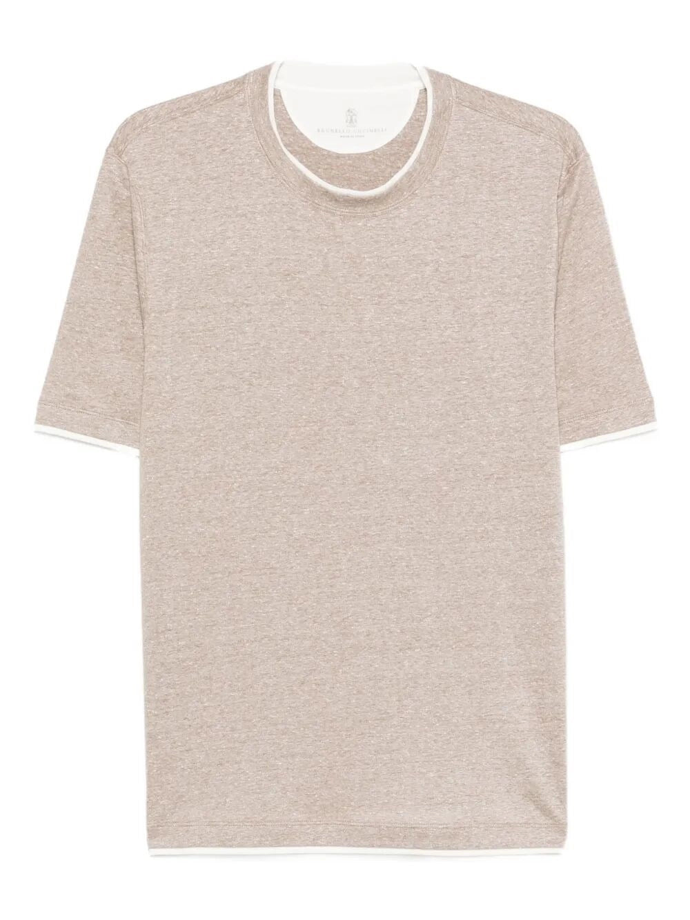 Brunello Cucinelli Men T-Shirt With Faux-Layering
