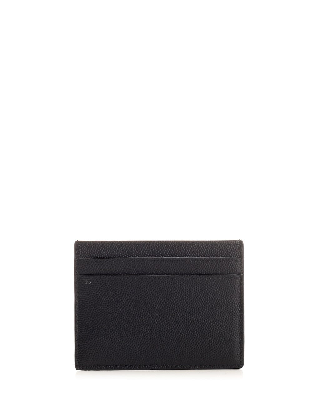 Saint Laurent Men Black Card Holder With Printed Logo SAINT LAURENT