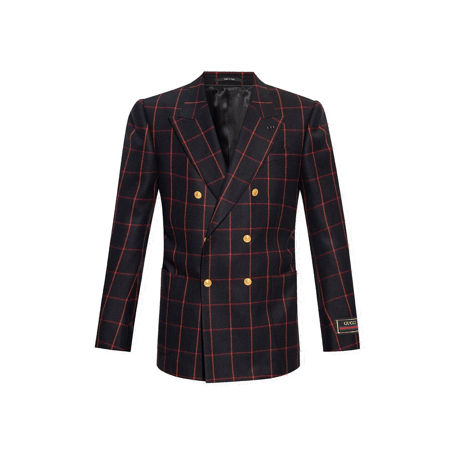 Gucci Wool Checked Blazer Men GUCCI
