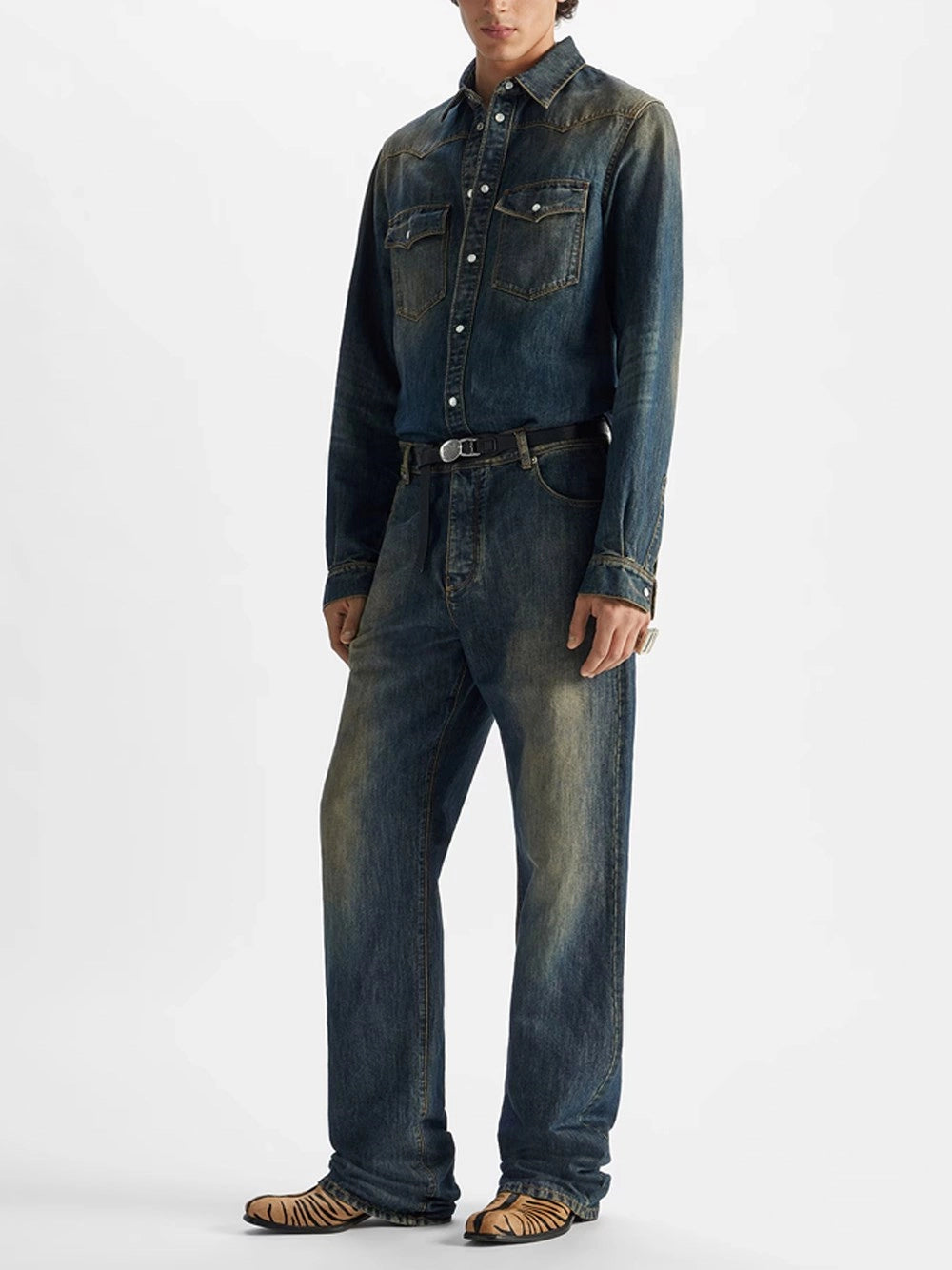 Fendi Men Denim Shirt FENDI