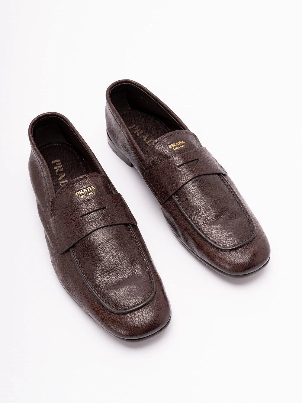 Prada Men Leather Loafers PRADA