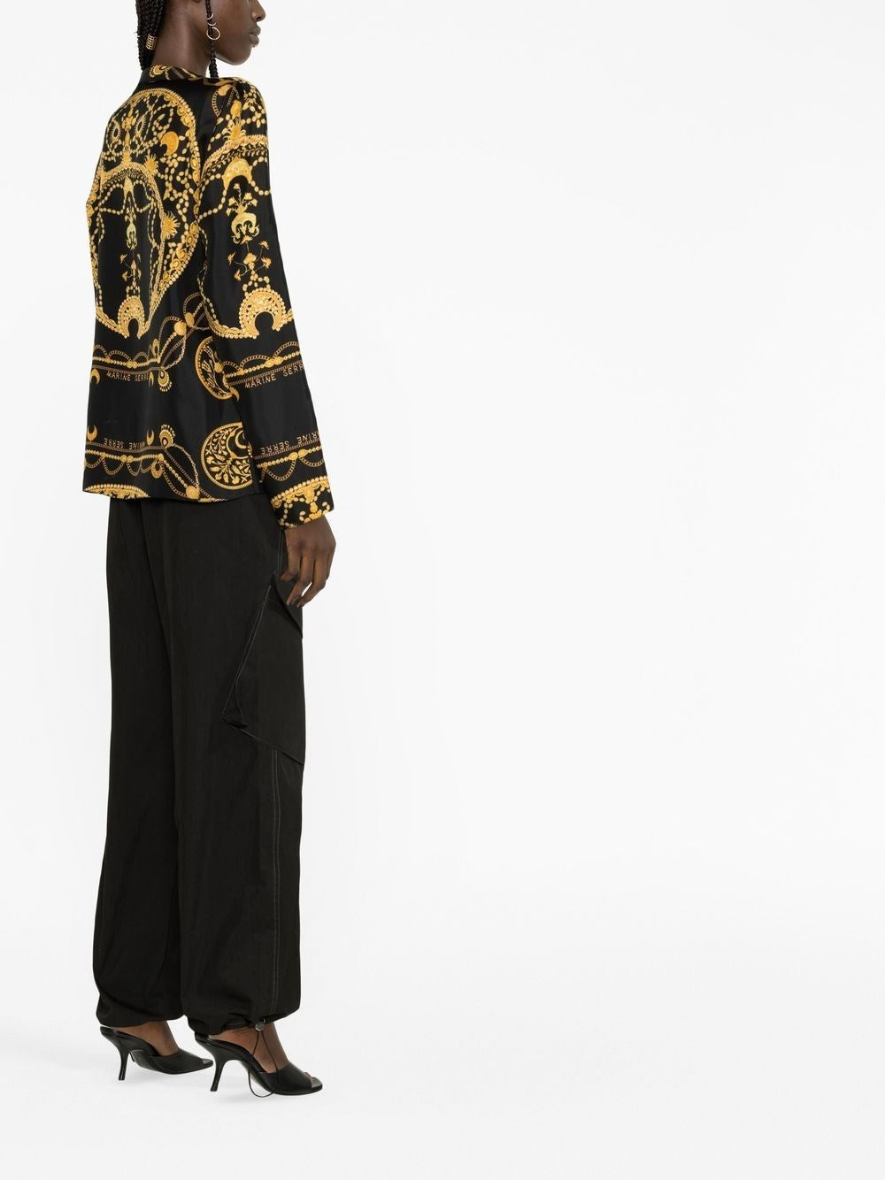 Marine Serre Women "Ornament Jewelry" Shirt MARINE SERRE
