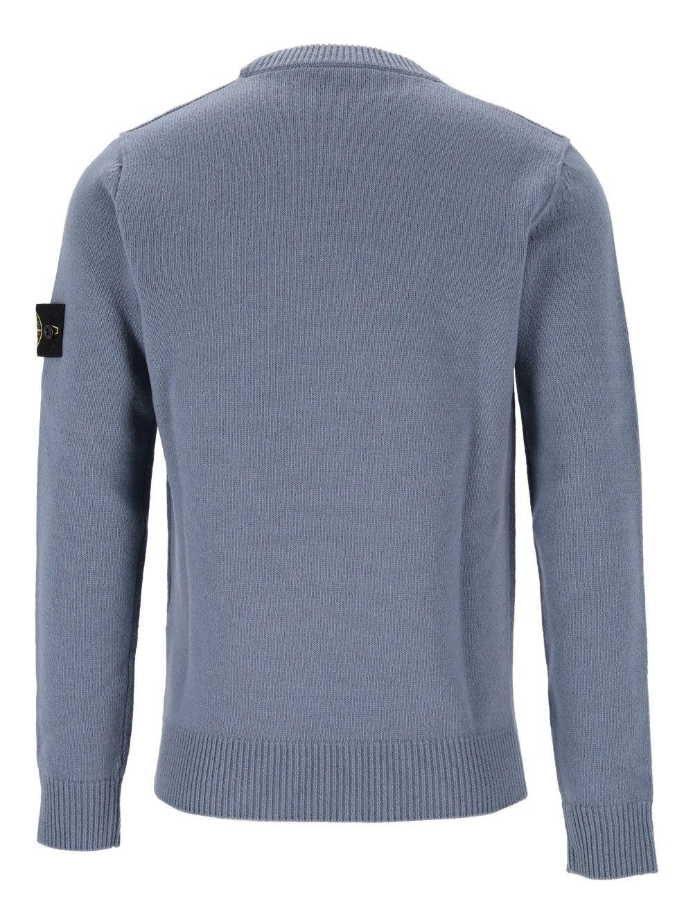 Stone Island Men Lambswool Crew Neck Sweater STONE ISLAND