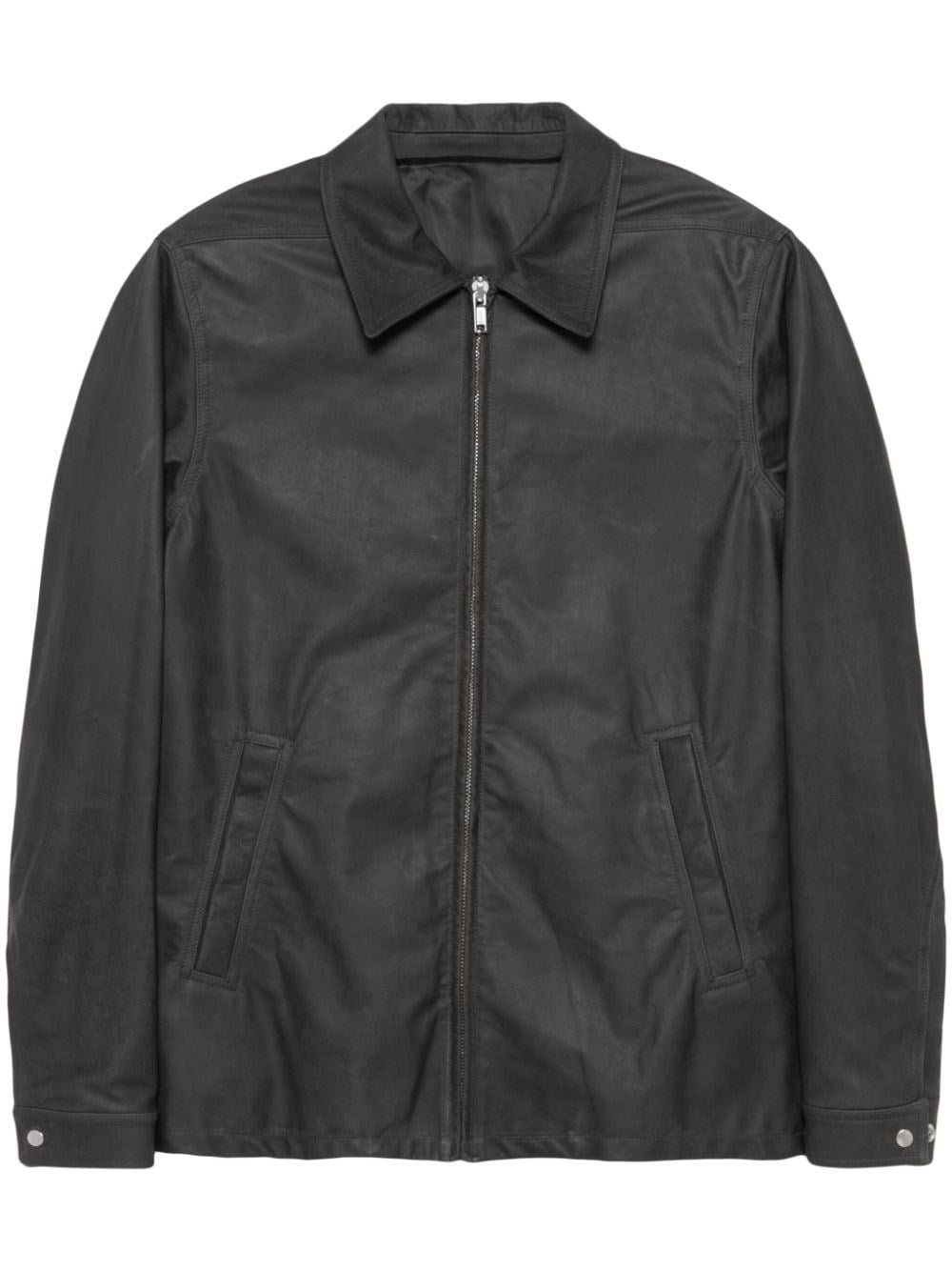 Rick Owens Men "Porterville" Leather Jacket RICK OWENS