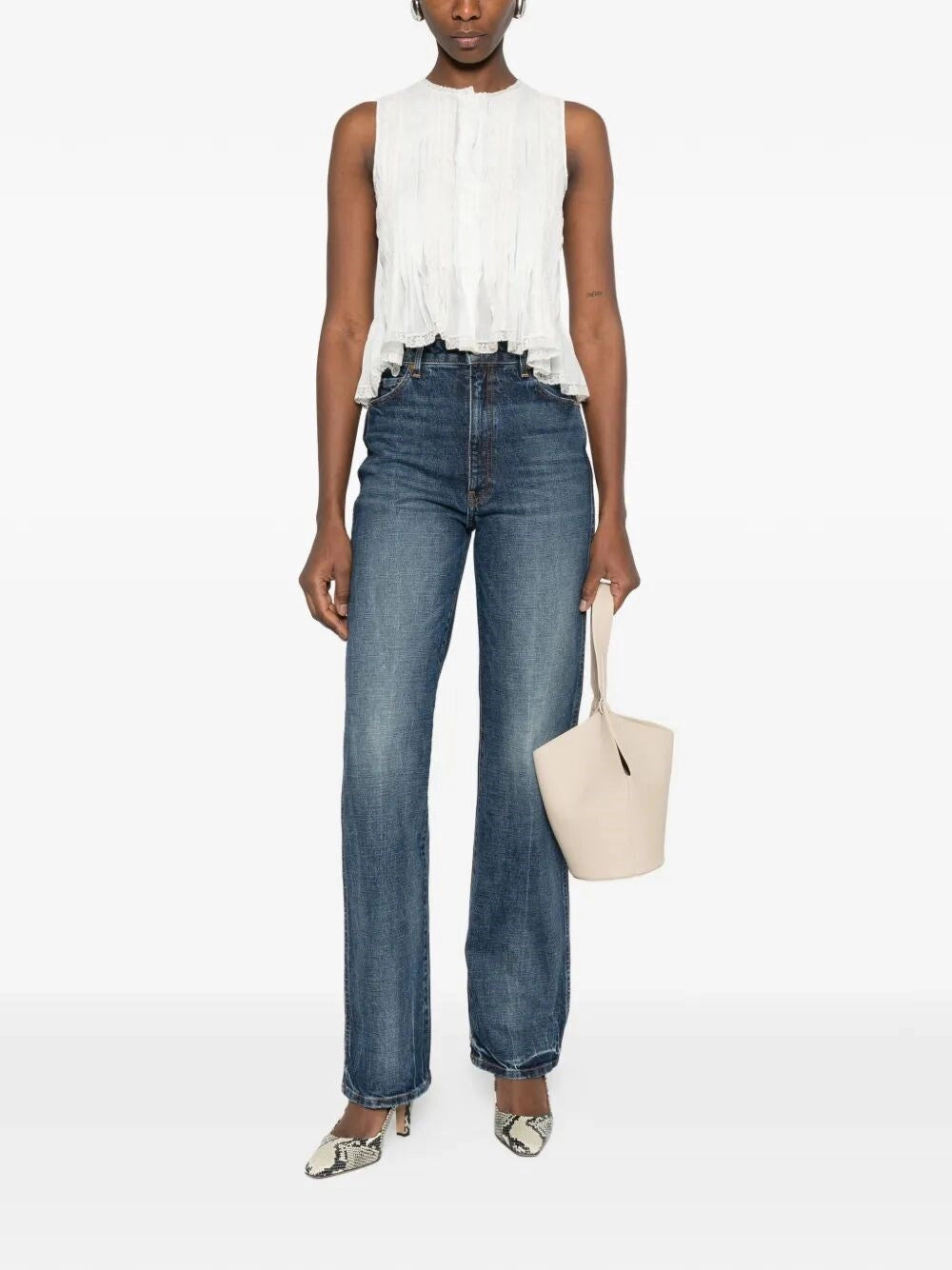 Ermanno Scervino Women Top With Embroidery ERMANO SCERVINO