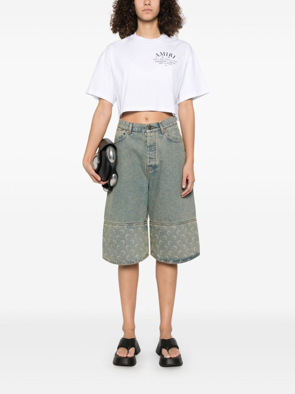 Amiri Women Cropped T-Shirt AMIRI