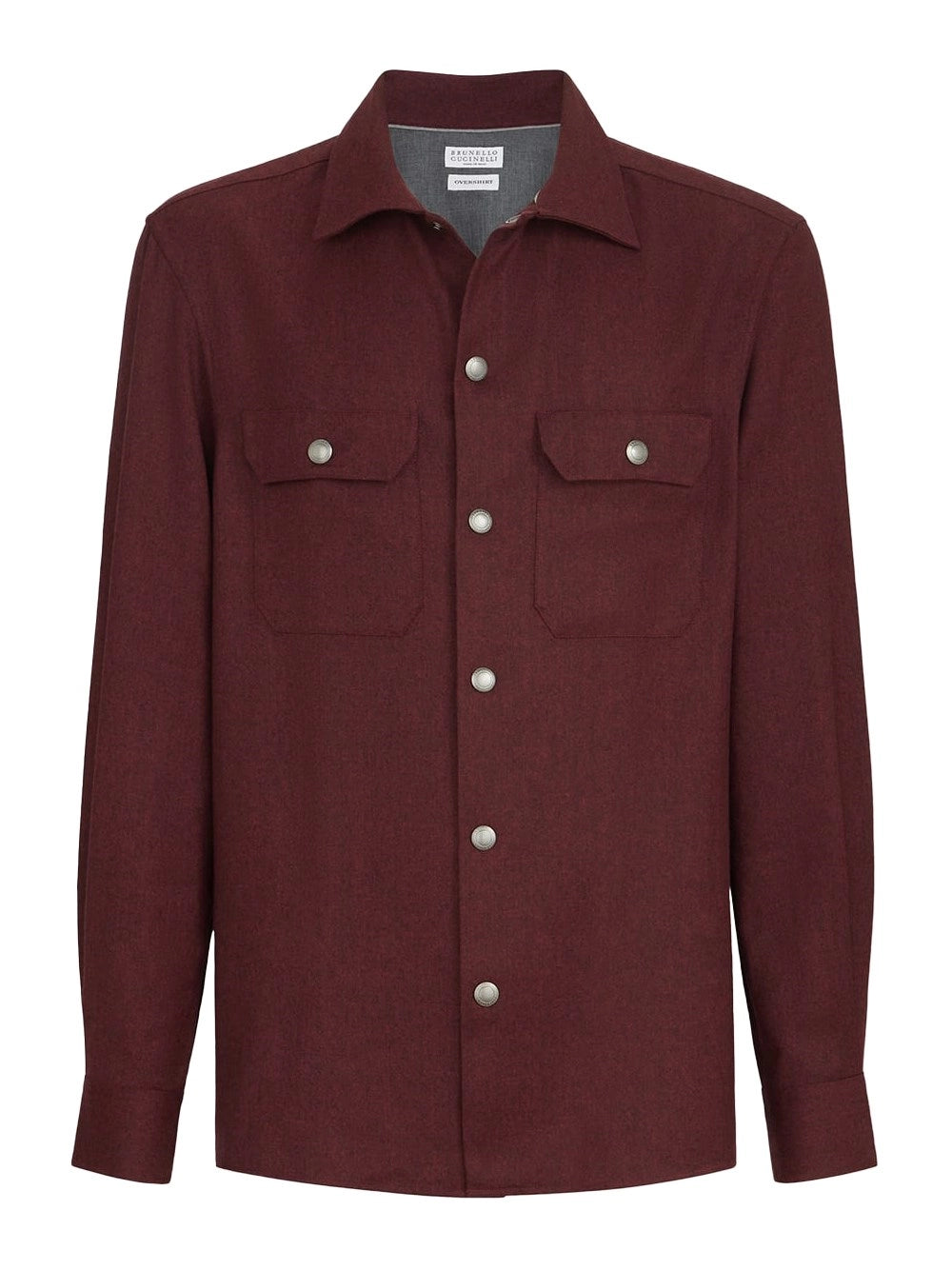 Brunello Cucinelli Men Virgin Wool Flannel Overshirt BRUNELLO CUCINELLI