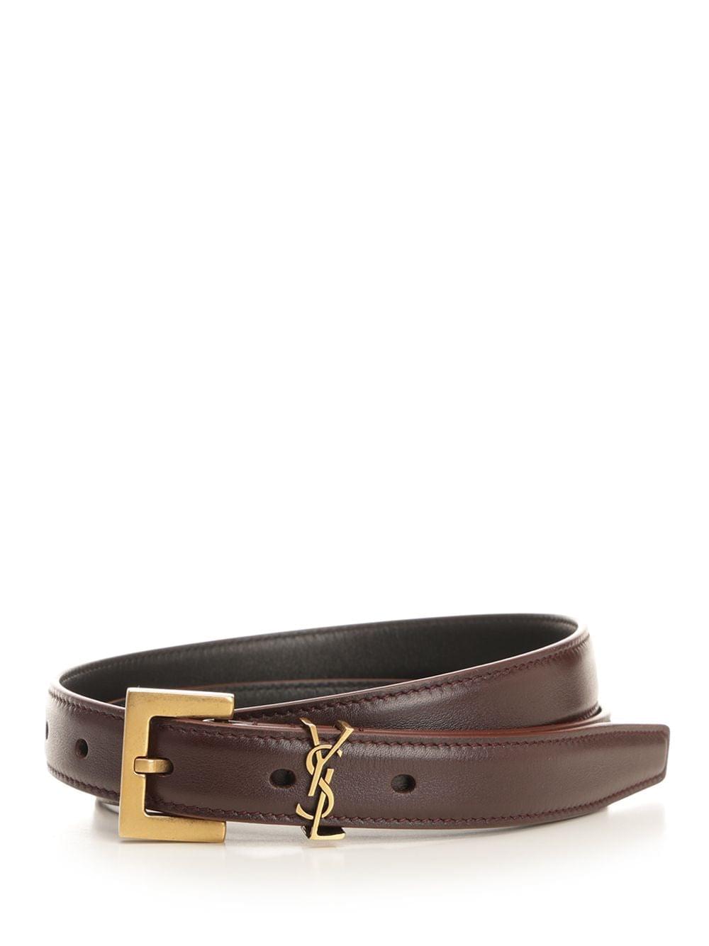 Saint Laurent Women "Cassandre" Thin Belt SAINT LAURENT
