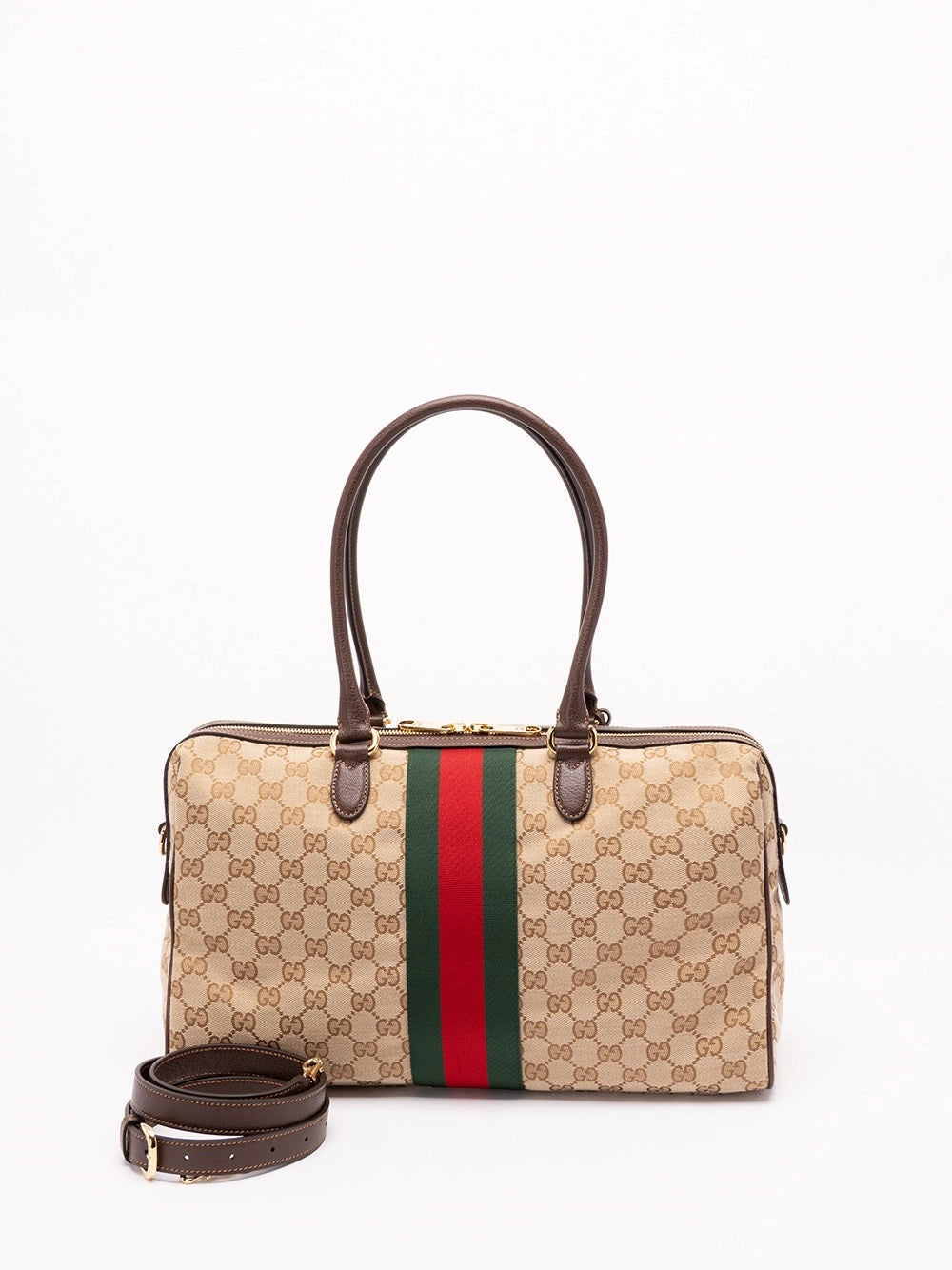 Gucci Women `Gucci Horsebit Web`Boston Bag GUCCI
