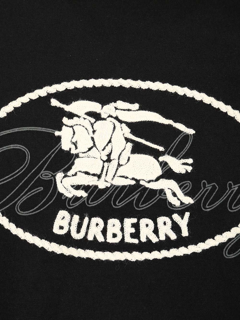 Burberry Men Cotton T-Shirt With Knight Stamp BURBERRY