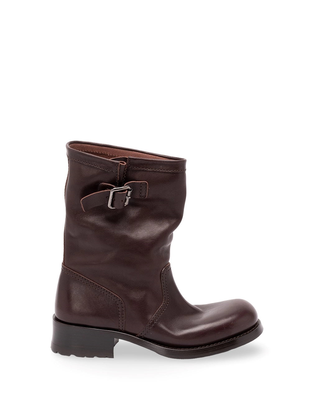 Prada Women Leather Mid-Calf Boots PRADA