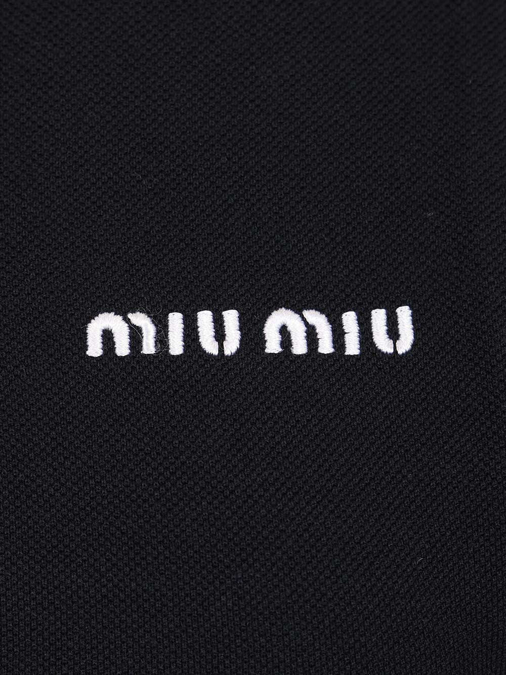 Miu Miu Women Sleeveless Piquet Polo Shirt MIU MIU