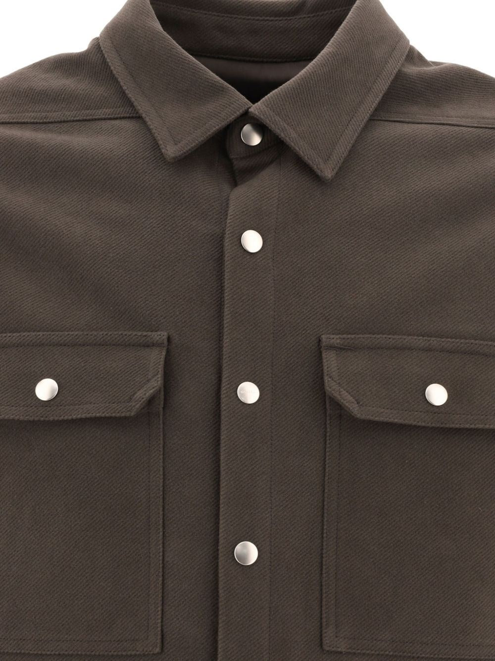 Rick Owens Men Wool Shirt Jacket RICK OWENS