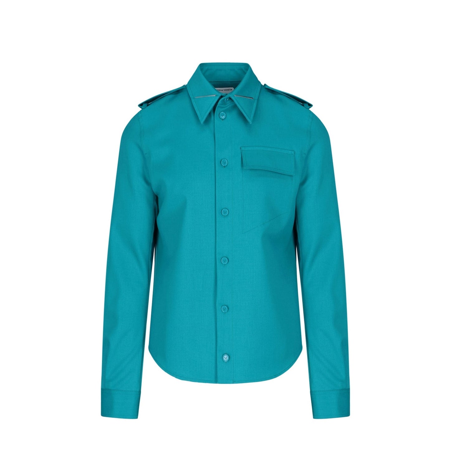 Bottega Veneta Grain De Poudre Wool Shirt Men BOTTEGA VENETA