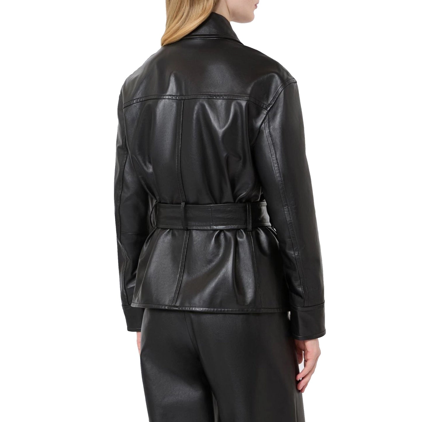 Max Mara Nappa Leather Giusto Jacket Women MAX MARA STUDIO