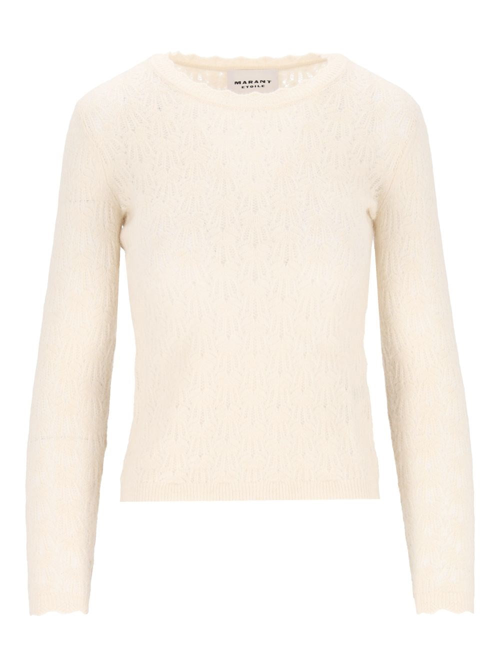 Marant Etoile Women "Obeline-Gb" Open-Work Crewneck Sweater ISABEL MARANT ETOILE