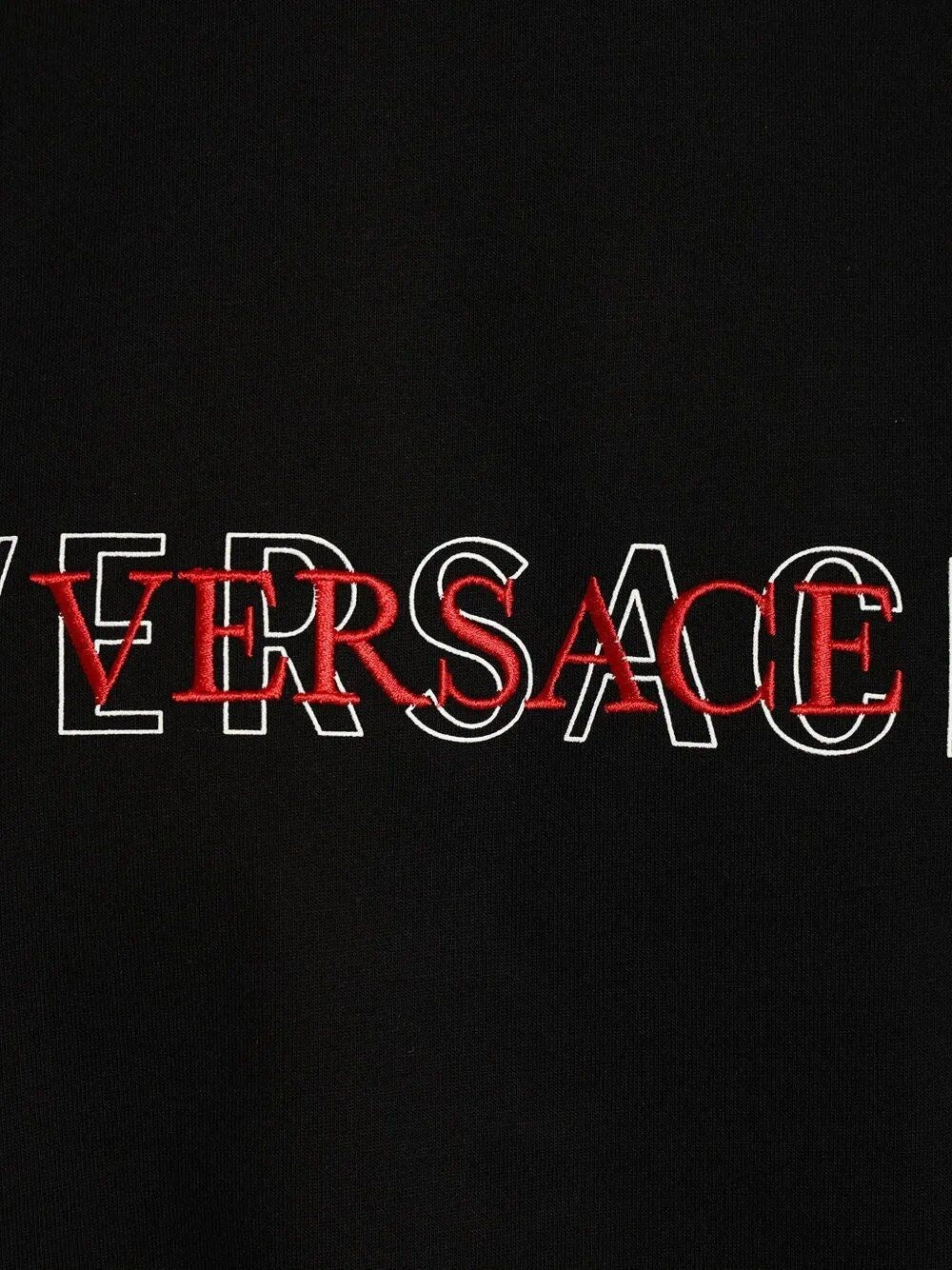 Versace Men T-Shirt With Embroidered Logo VERSACE