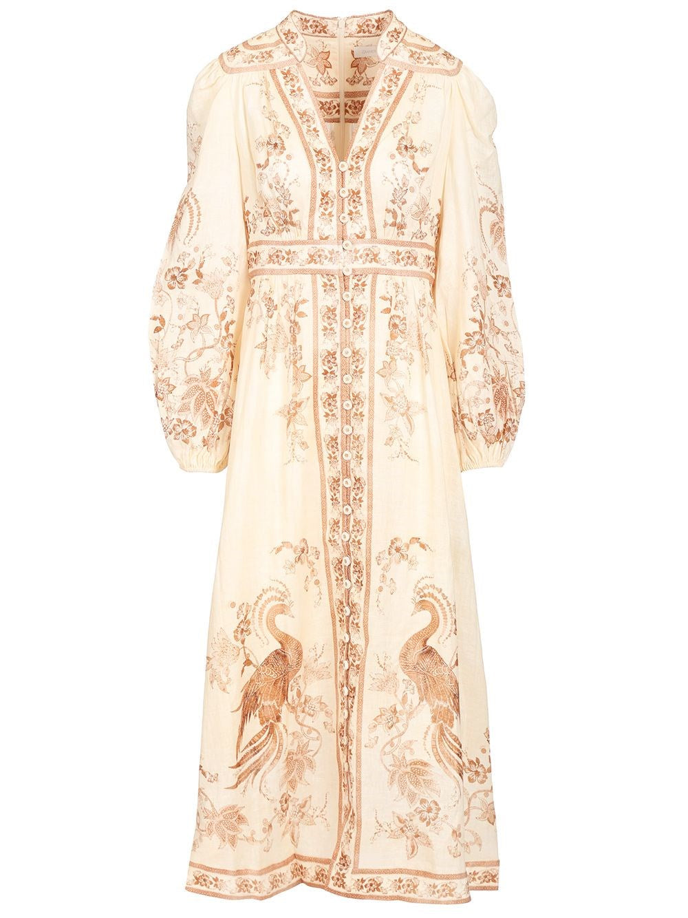 Zimmermann Women Indra Plunge Midi Dress