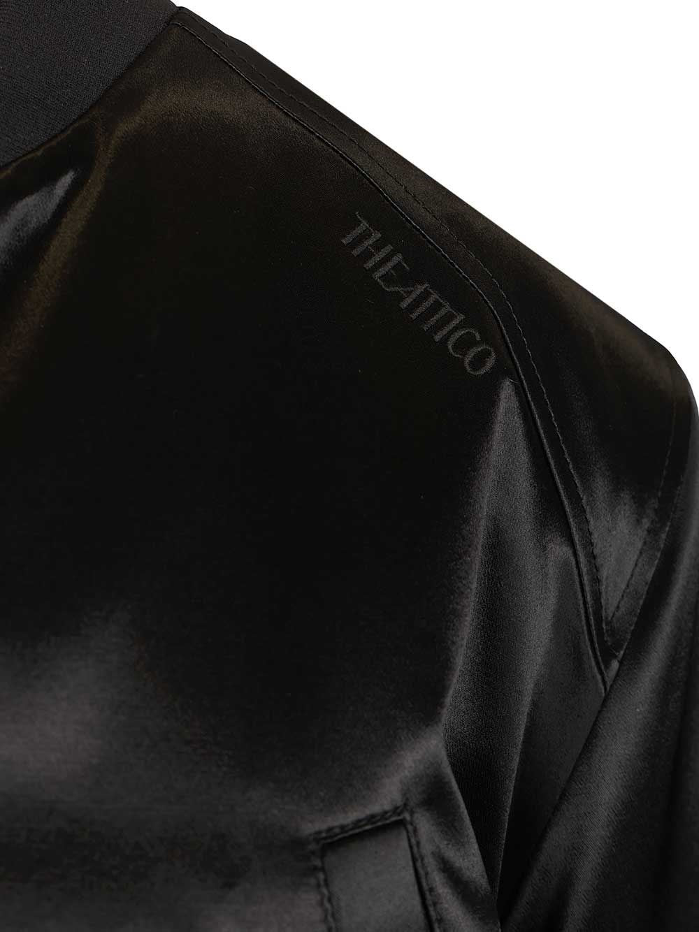 The Attico Women Satin Bomber Jacket THE ATTICO