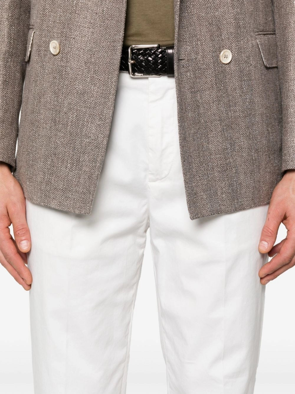 Brunello Cucinelli Men Garment-Dyed Leisure Fit Pants BRUNELLO CUCINELLI