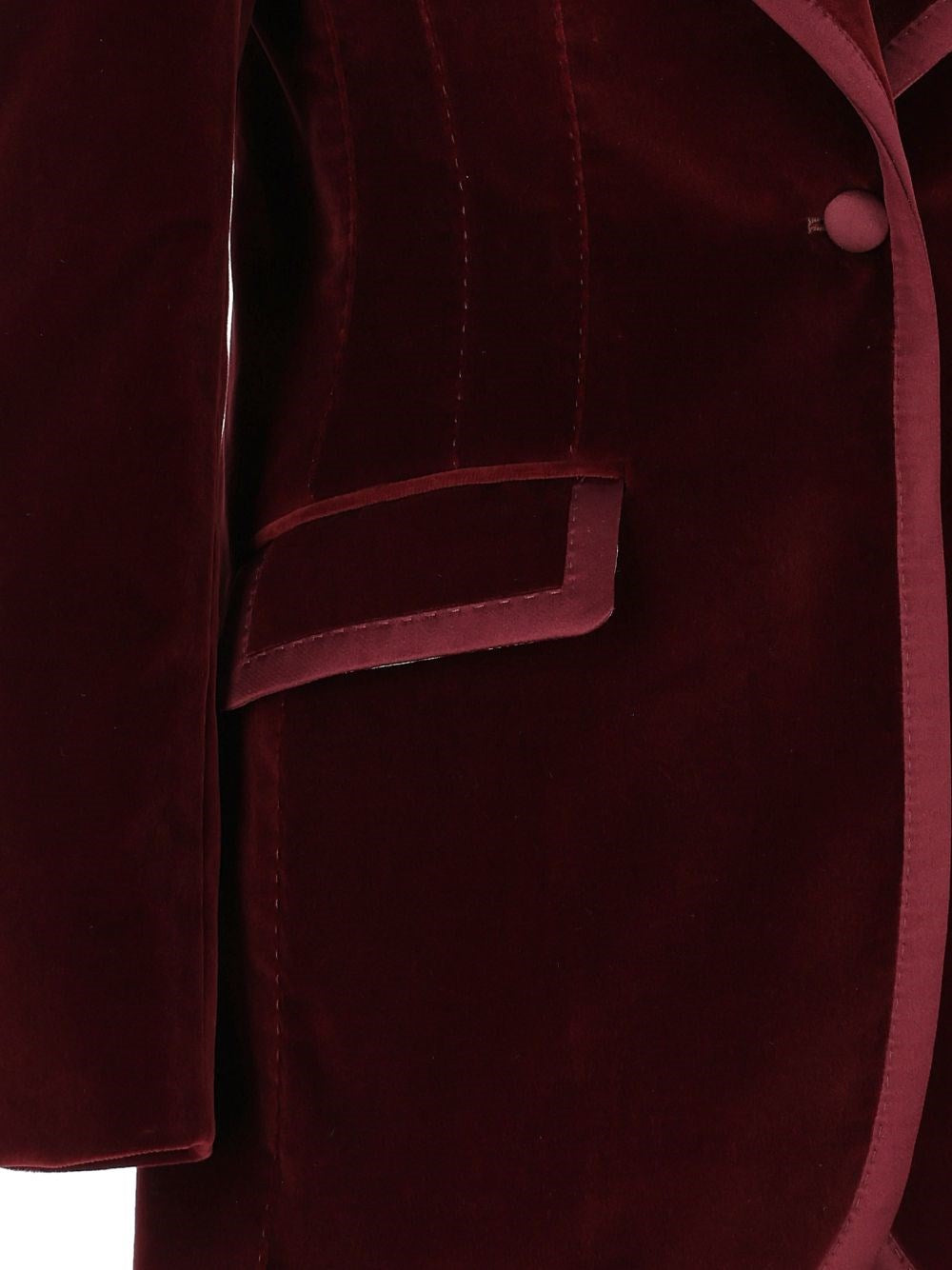 Dolce & Gabbana Women Turlington Single-Breasted Velvet Jacket.