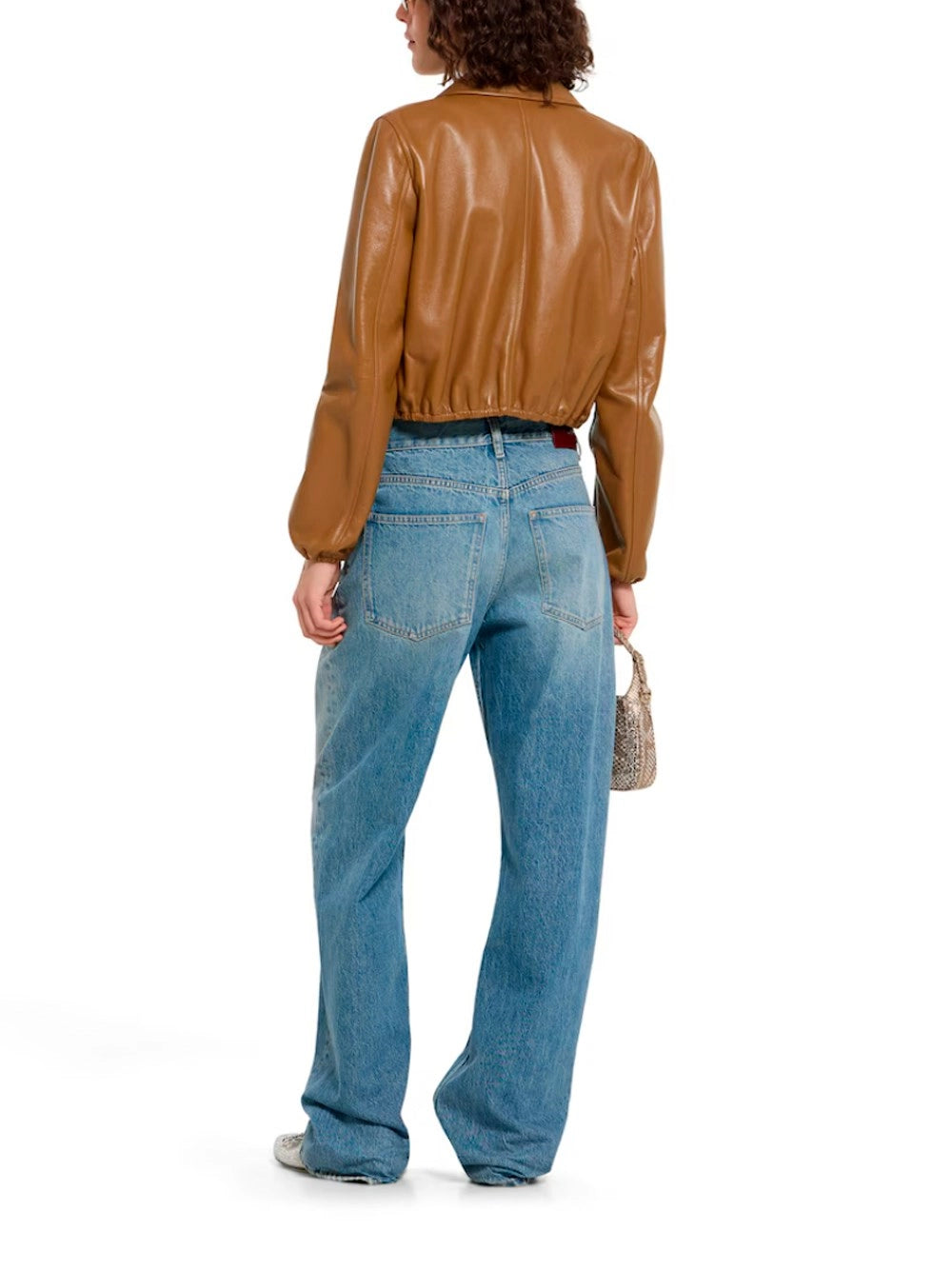 Gucci Women Leather Bomber Jacket GUCCI