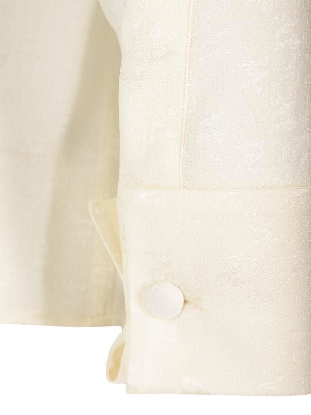 Palm Angels Women Silk Shirt With Monogram PALM ANGELS
