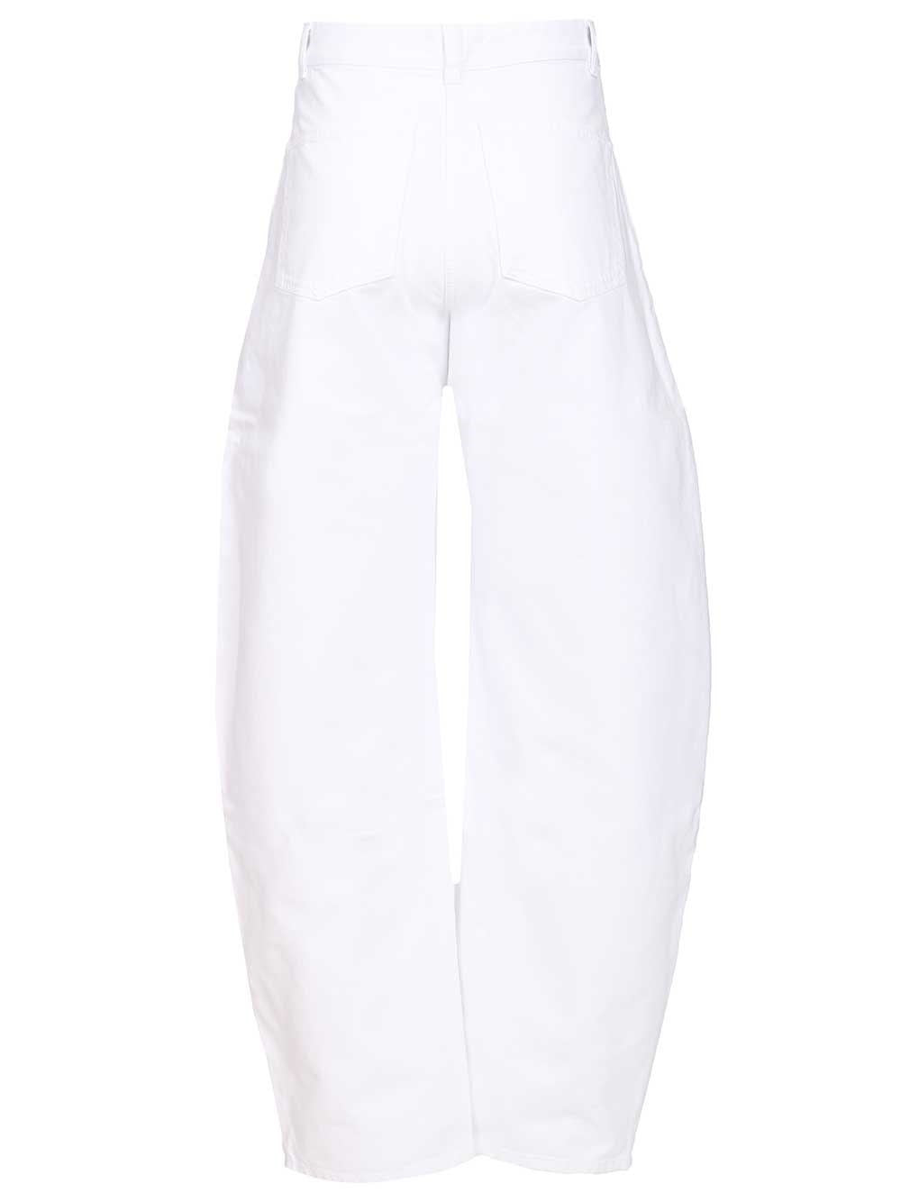Alaïa Women Low-Waisted Barrel Jeans ALAIA