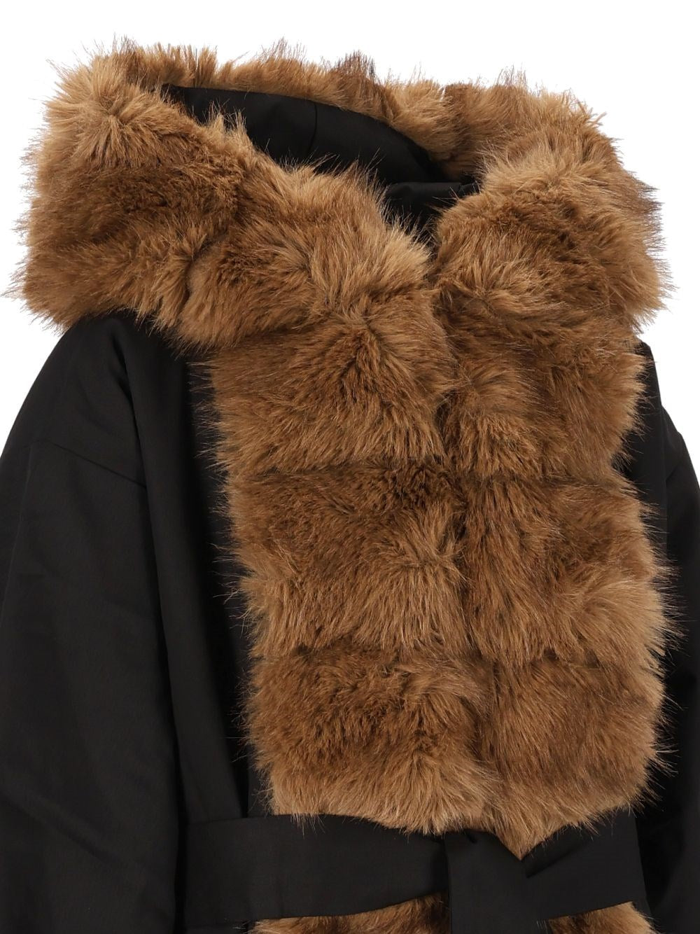 Rotate Women Faux Fur Collar Coat ROTATE