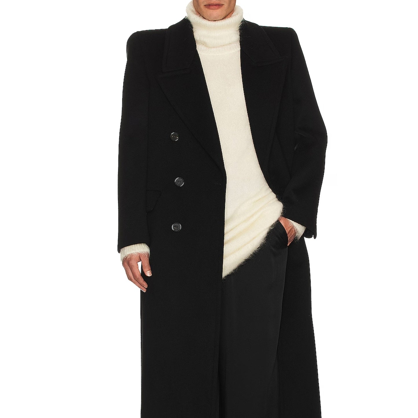 Saint Laurent Extra Long Mohair Sweater Men SAINT LAURENT
