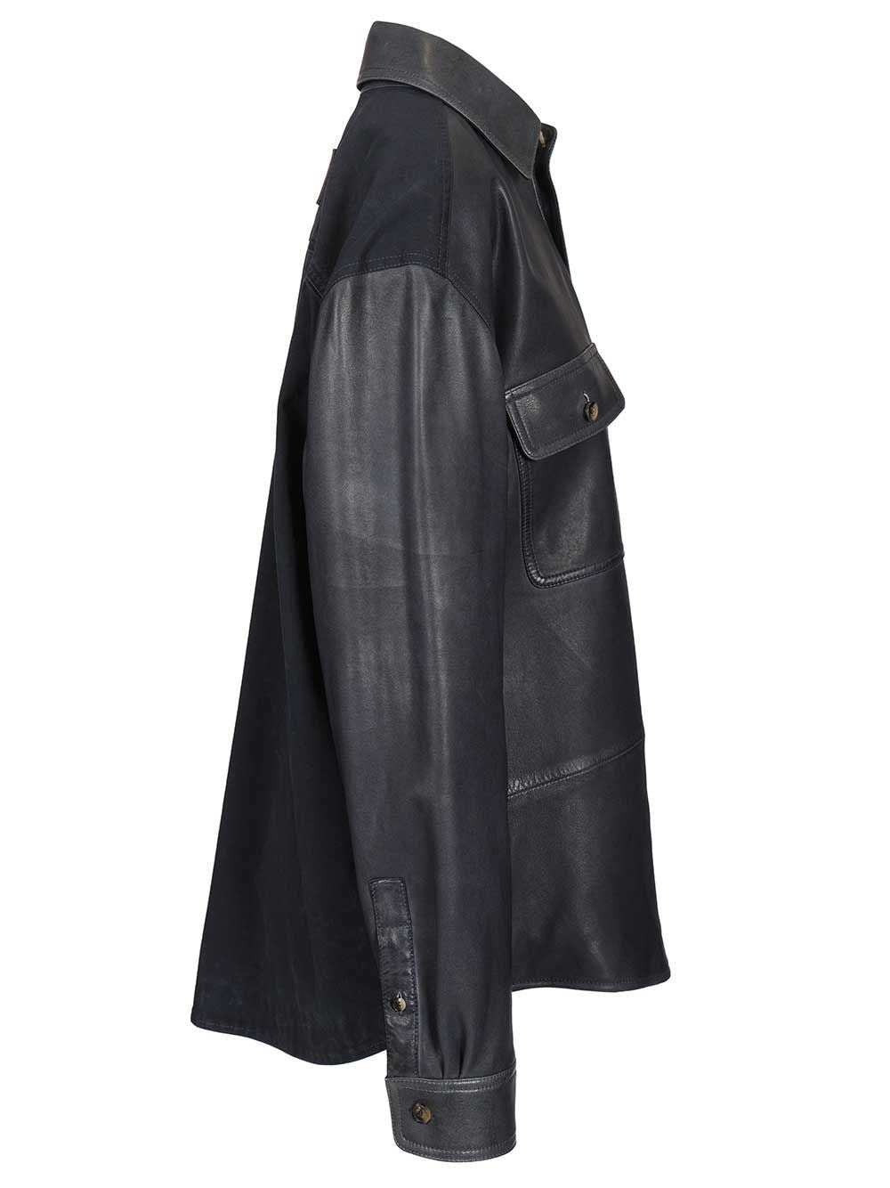 Loewe Men Lambskin Shirt Jacket LOEWE