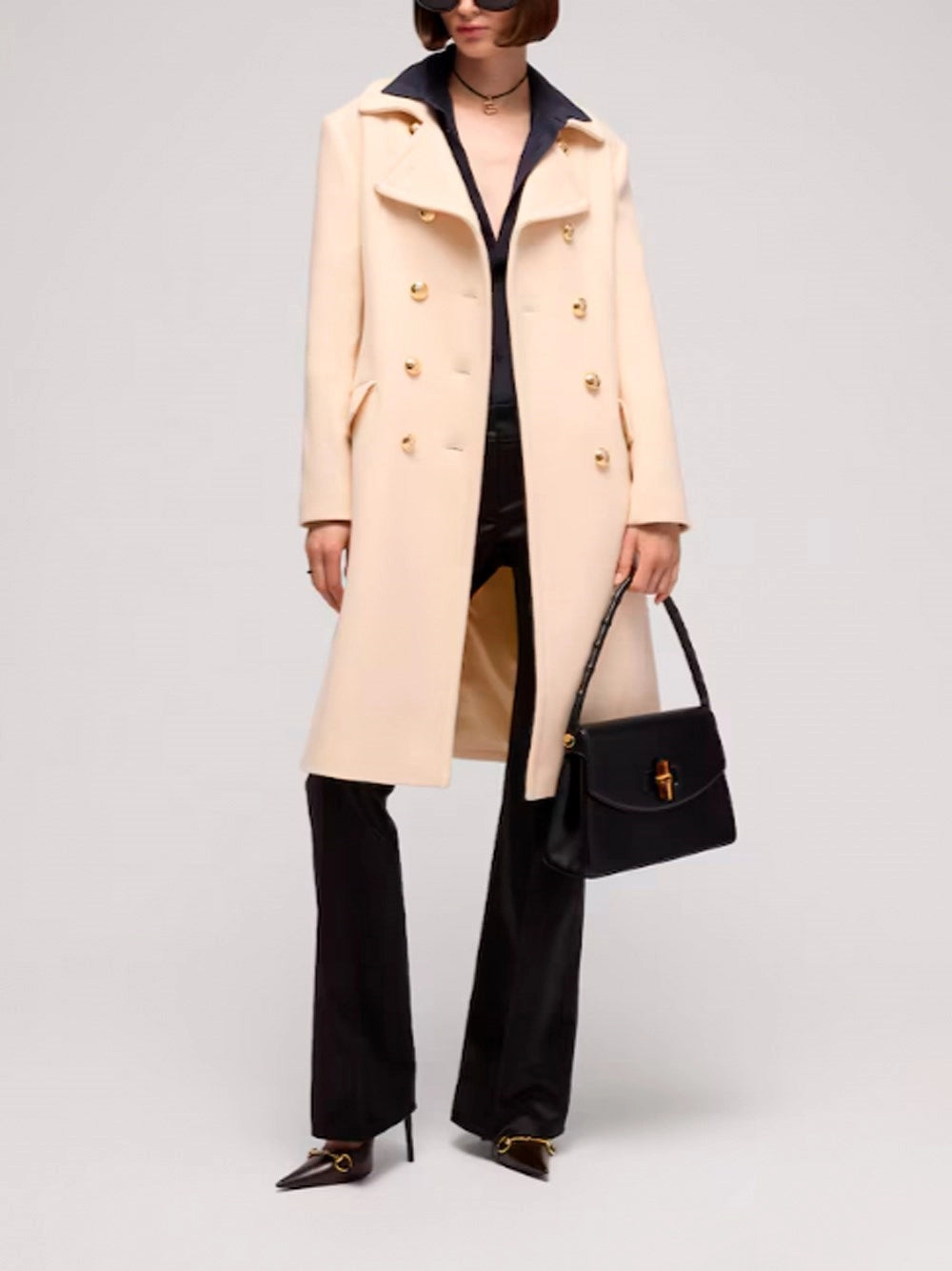 Gucci Women Double-Breasted Wool Coat GUCCI