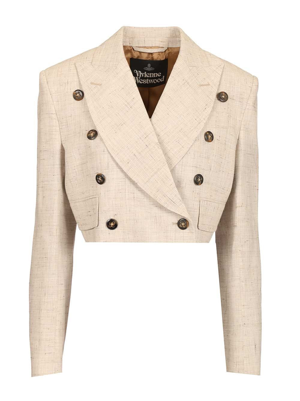 Vivienne Westwood Women Double-Breasted Cropped Blazer VIVIENNE WESTWOOD