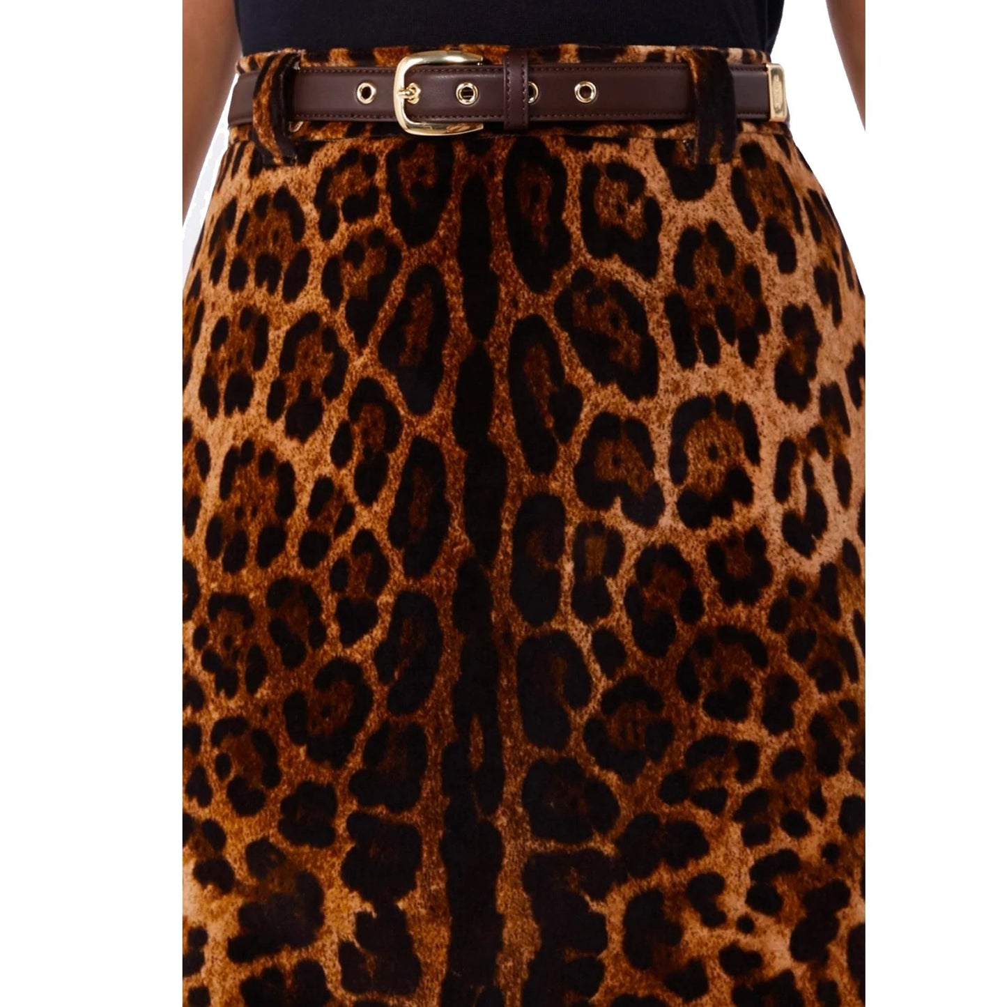 Max Mara Leopard Falange Skirt Women MAX MARA STUDIO