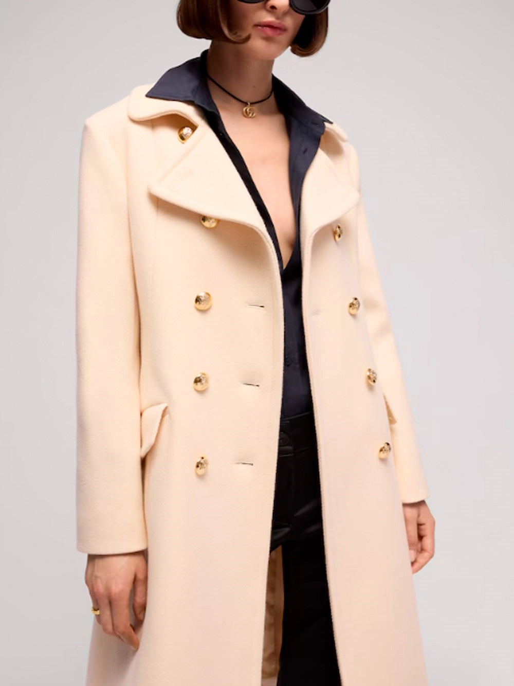 Gucci Women Double-Breasted Wool Coat GUCCI