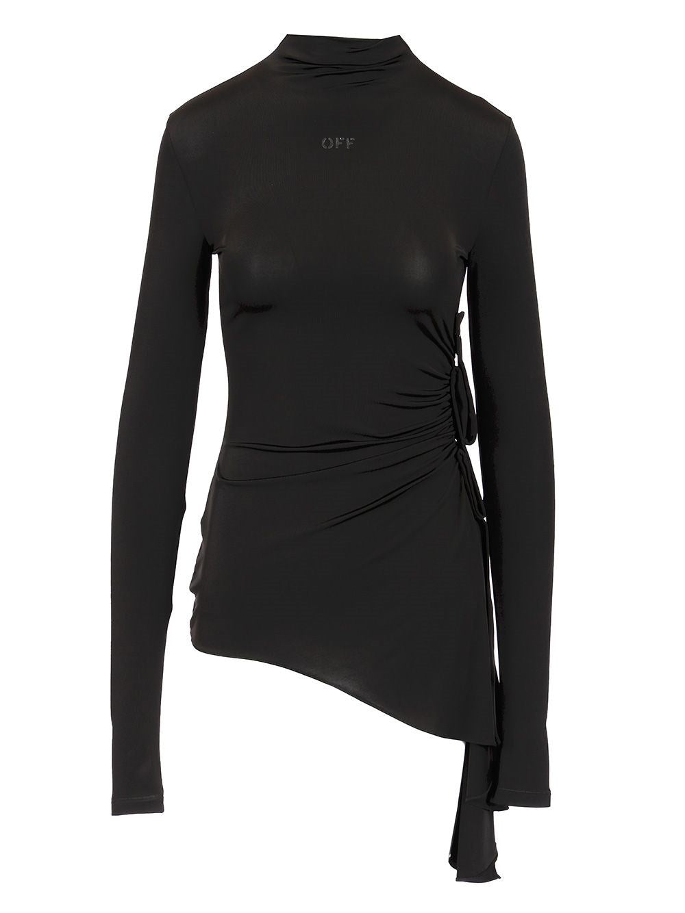 Off-White Women Long Sleeve Draped Top OFF-WHITE