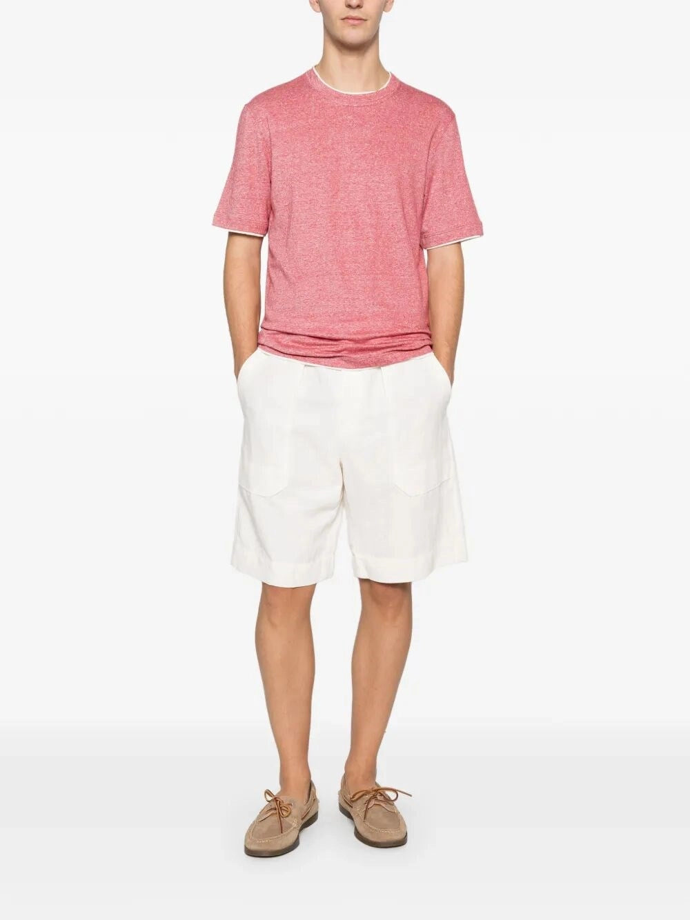Brunello Cucinelli Men T-Shirt With Faux-Layering BRUNELLO CUCINELLI