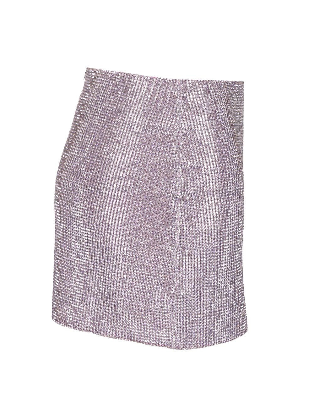 Self-Portrait Women Metallic Mesh Skirt SELF-PORTRAIT