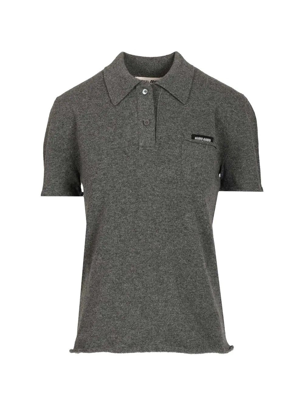 Miu Miu Women Cashmere Polo Shirt MIU MIU
