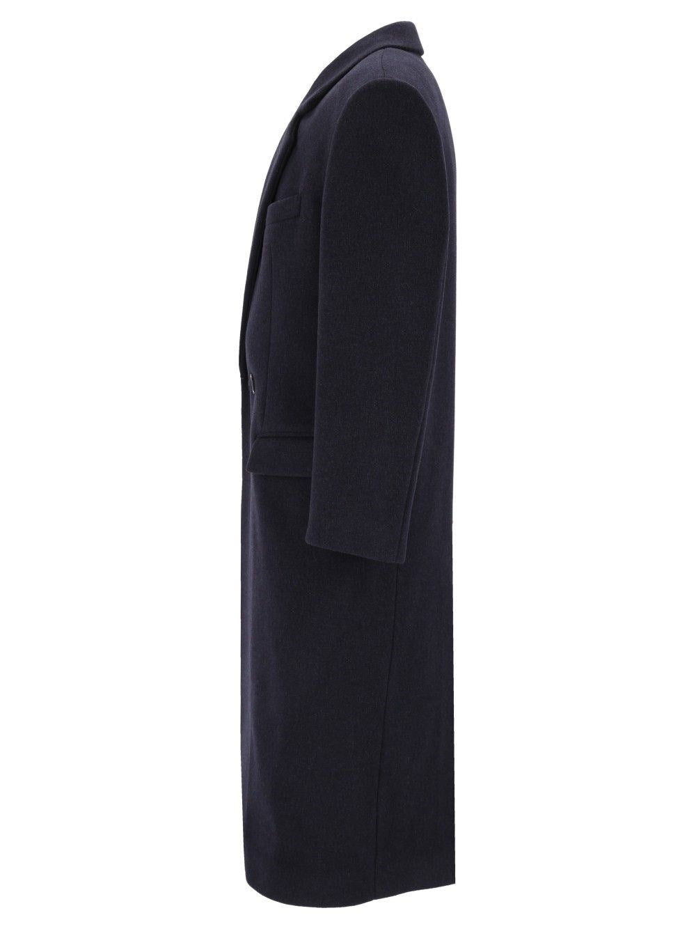 Saint Laurent Men Double-Breasted Coat SAINT LAURENT