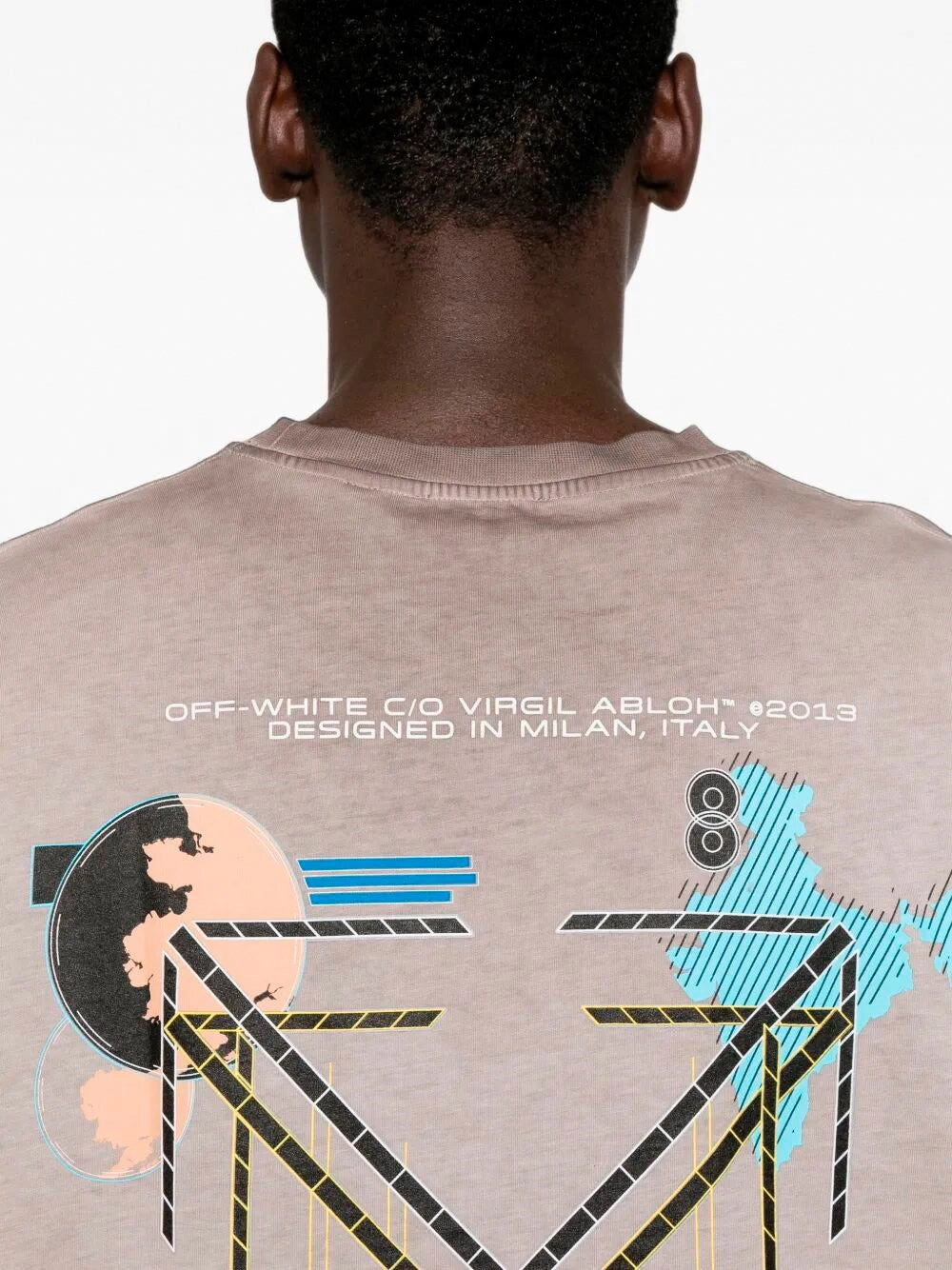 Off White Men `Archigeography 3 Arrow` `T-Shirt OFF-WHITE