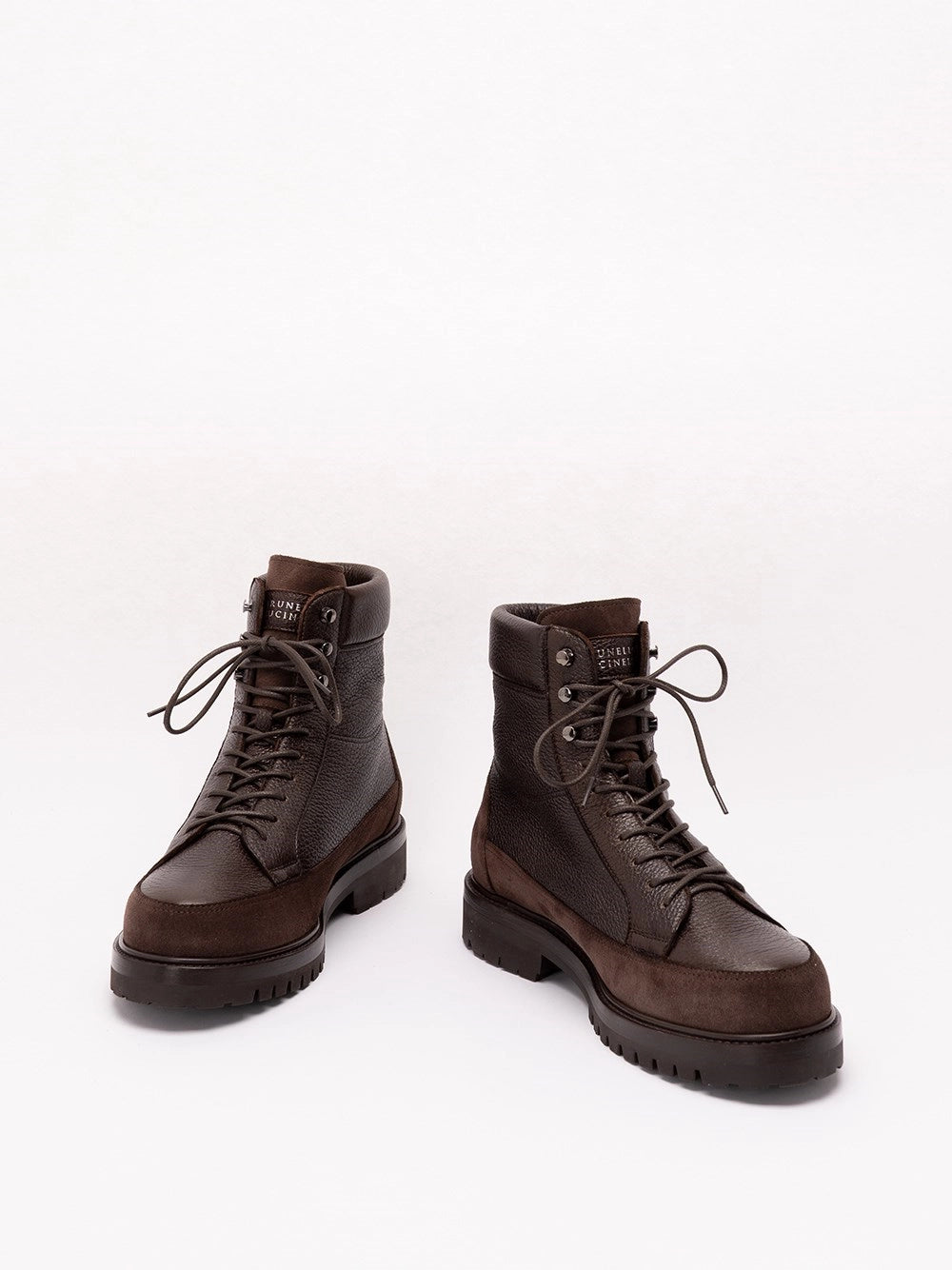Brunello Cucinelli Men Leather Explorer Boots BRUNELLO CUCINELLI