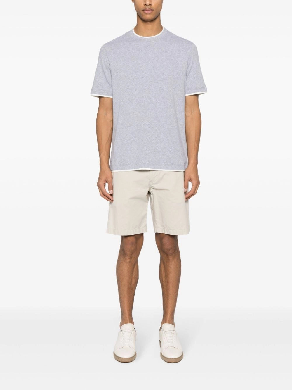 Brunello Cucinelli Men T-Shirt With Faux-Layering BRUNELLO CUCINELLI