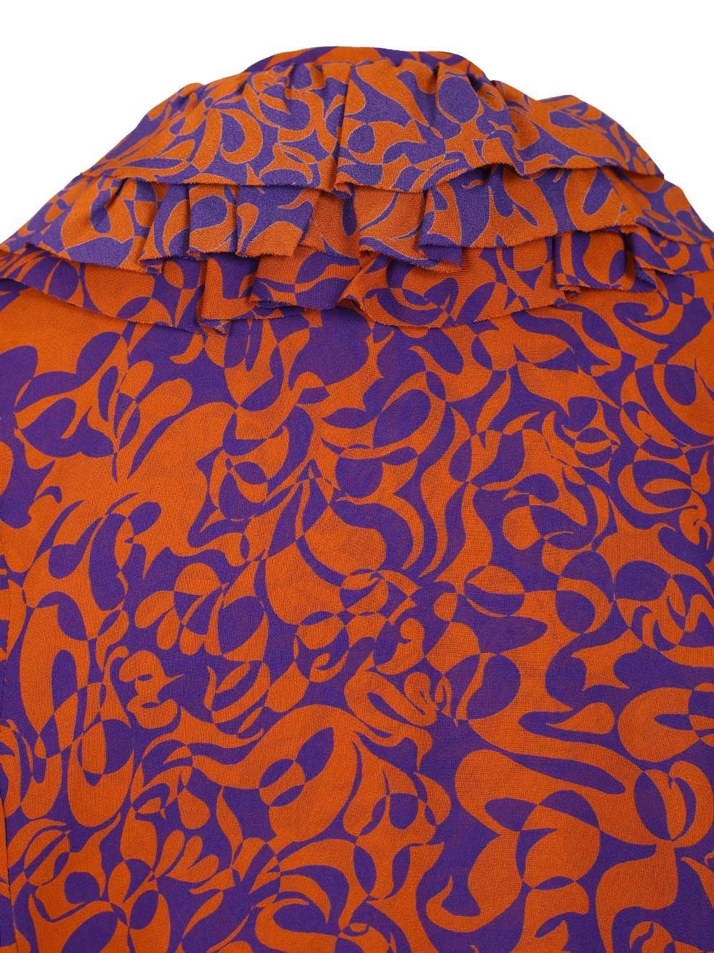 Dries Van Noten Women Printed Dress With Ruffles DRIES VAN NOTEN