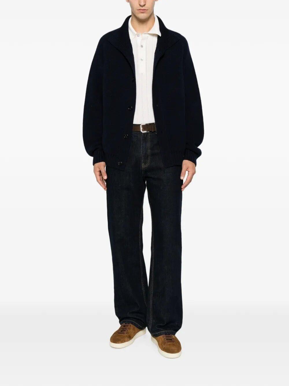 Tom Ford Men Coarsehair Cashmere Full Button Cardigan TOM FORD