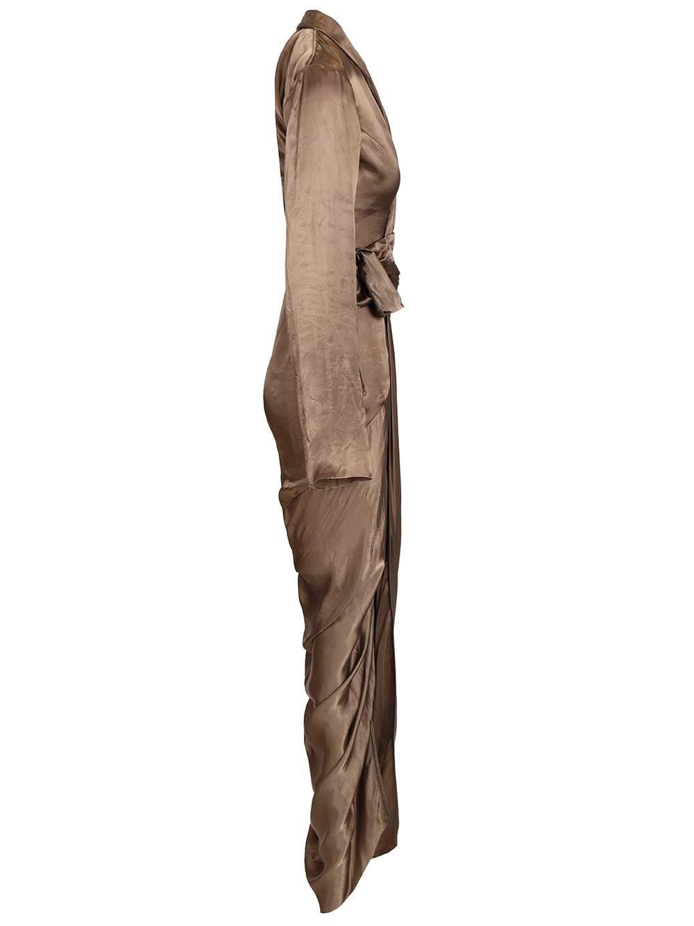 Rick Owens Women Wrap Gown Dress RICK OWENS