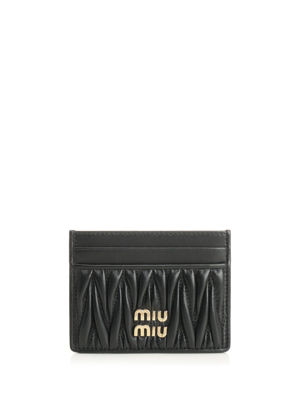 Miu Miu Women Quilted Card Holder MIU MIU