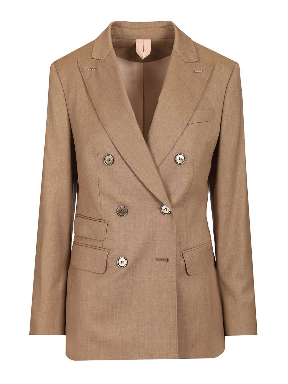 Max Mara Women Double-Breasted Wool Twill Blazer "Cupola"