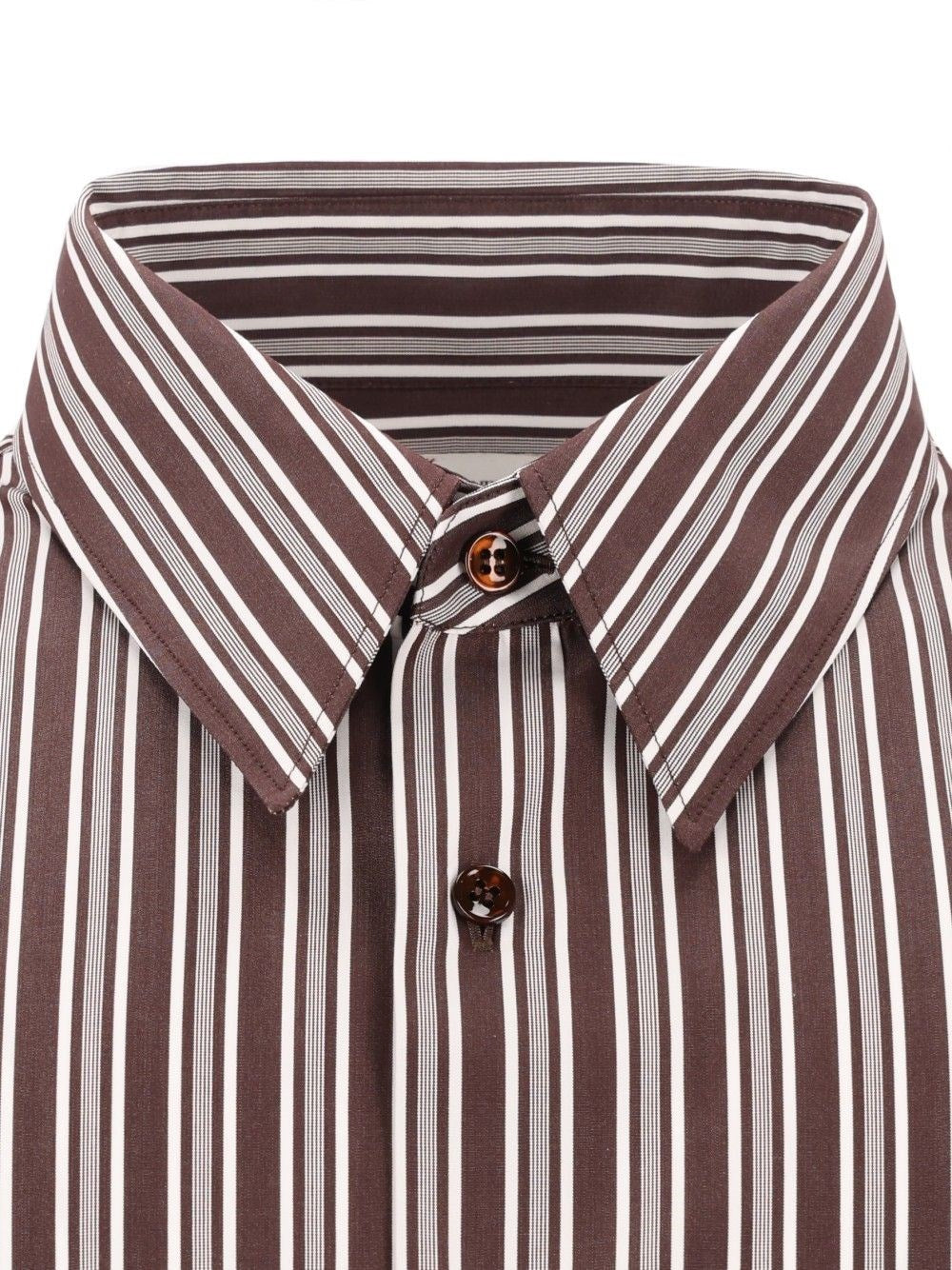 Saint Laurent Men Striped Cotton Poplin Shirt SAINT LAURENT